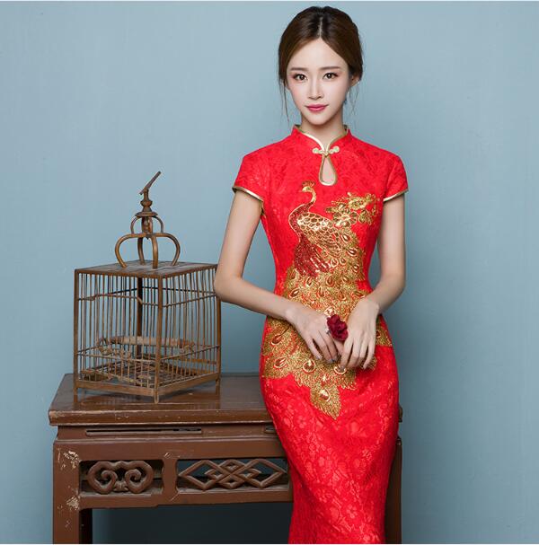 性感魚尾刺繡匠心啟航閱讀嫁衣中式禮服