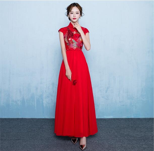 中式立領(lǐng)匠心啟航閱讀刺繡中式禮服