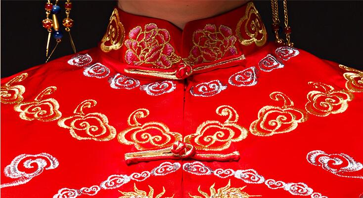 匠心啟航閱讀刺繡龍鳳褂新娘中式禮服