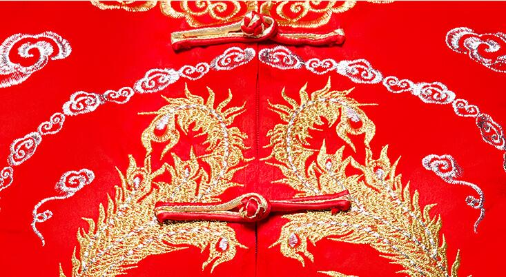 匠心啟航閱讀刺繡龍鳳褂新娘中式禮服