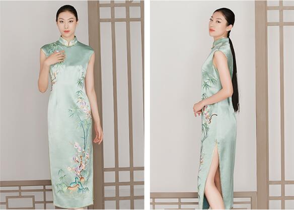 匠心啟航閱讀刺繡梅花宴會禮服中式禮服