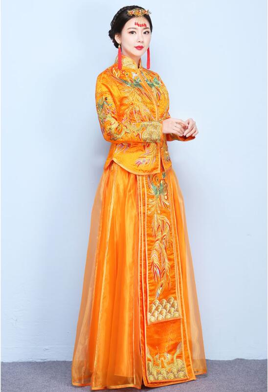 匠心啟航閱讀龍鳳褂中式婚禮禮服圖片