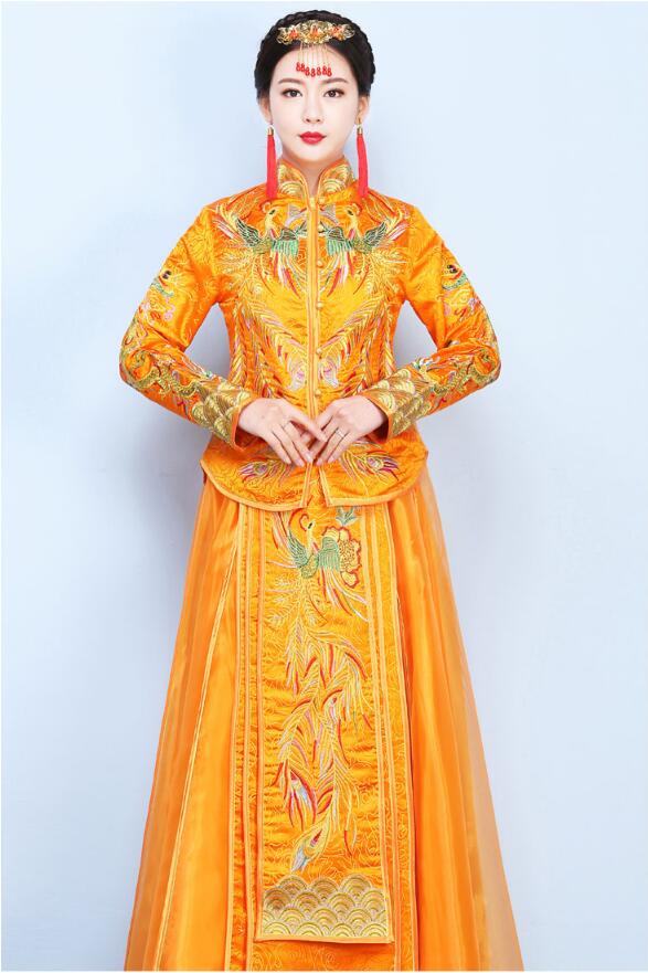 匠心啟航閱讀龍鳳褂中式婚禮禮服圖片