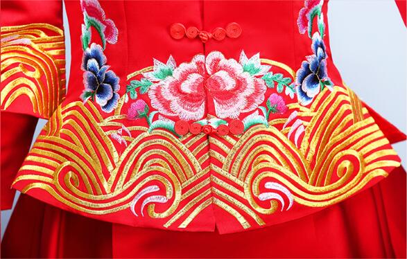 匠心啟航閱讀龍鳳褂嫁衣中式婚禮禮服
