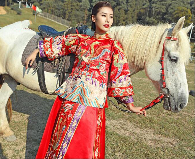 匠心啟航閱讀秀禾服復古中式婚禮禮服