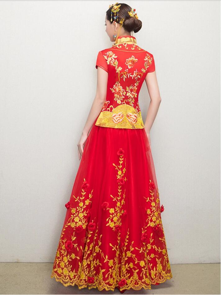 匠心啟航閱讀新娘禮服中式婚禮禮服圖片