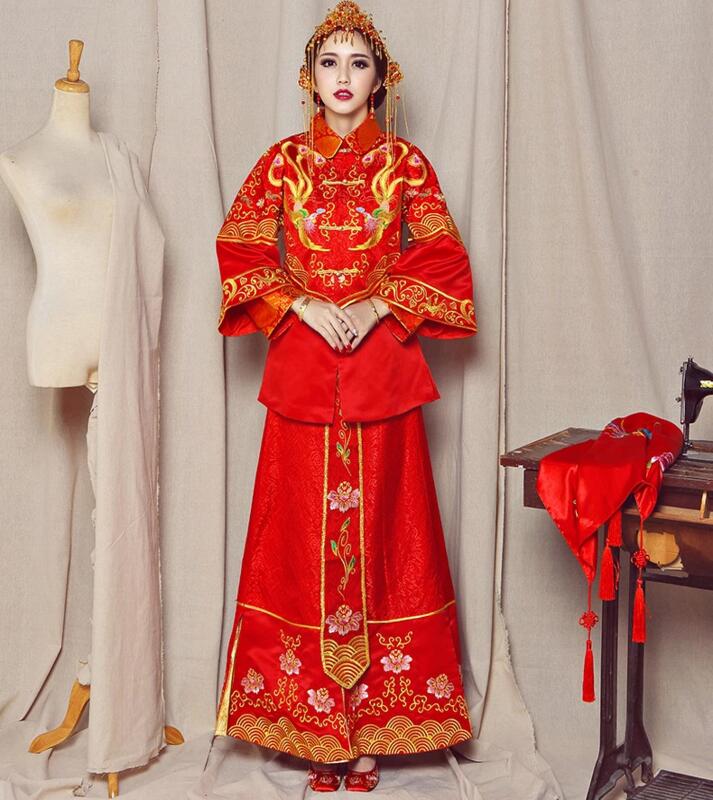 鳳凰于飛刺繡匠心啟航閱讀嫁衣中式禮服