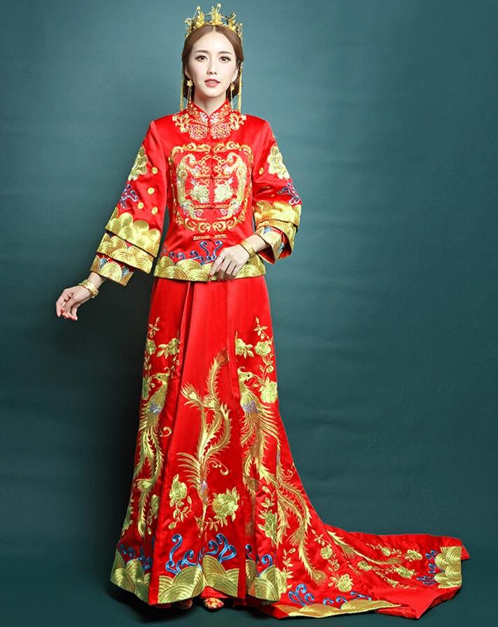匠心啟航閱讀龍鳳褂中式禮服圖片