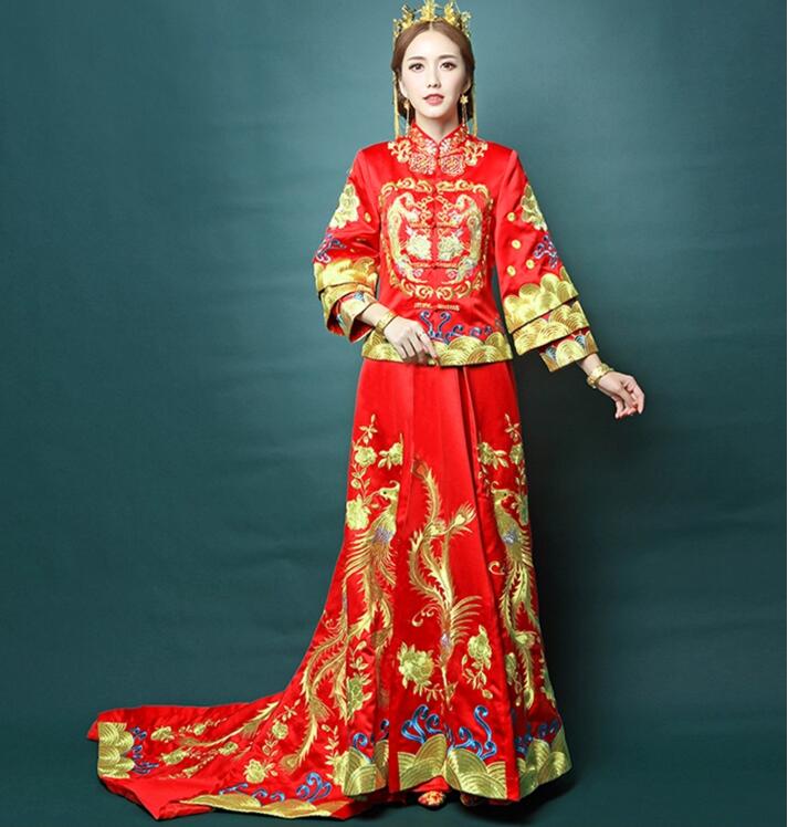 匠心啟航閱讀龍鳳褂中式禮服圖片