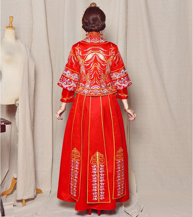 匠心啟航閱讀秀禾服刺繡裙褂中式禮服