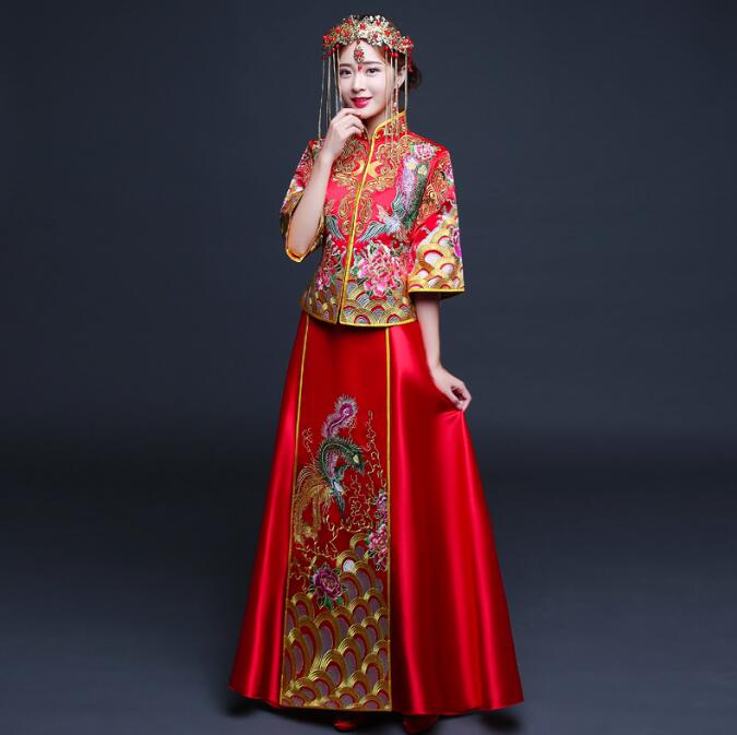 匠心啟航閱讀刺繡秀禾服中式禮服