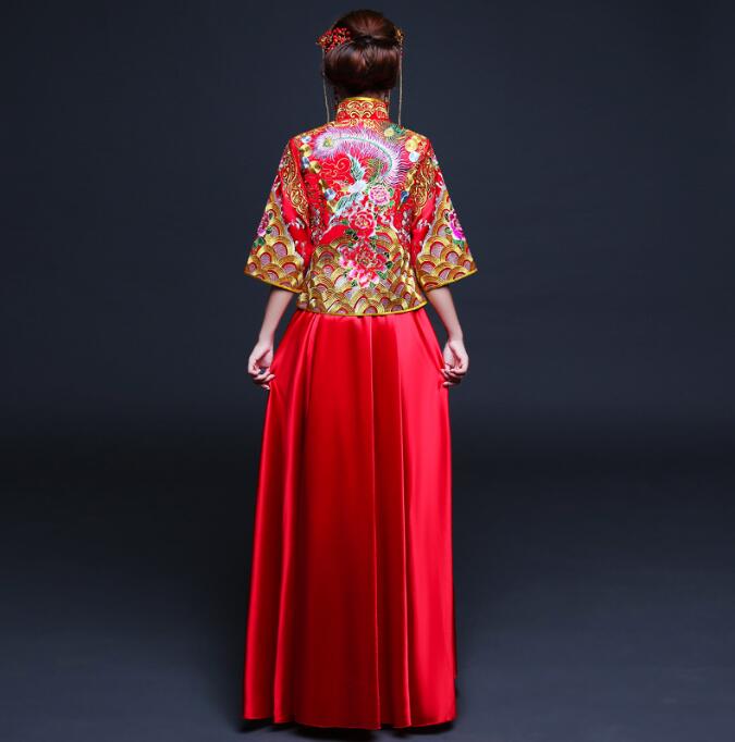 匠心啟航閱讀刺繡秀禾服中式禮服