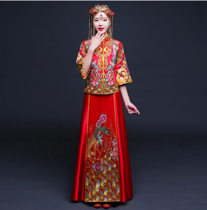 匠心啟航閱讀刺繡秀禾服中式禮服