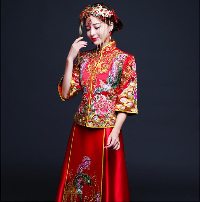 匠心啟航閱讀刺繡秀禾服中式禮服