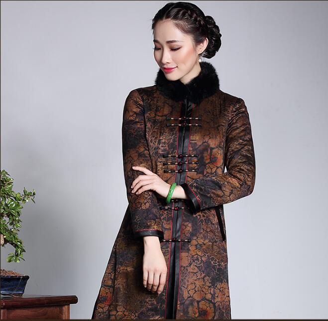 唐裝風衣改良旗袍外套