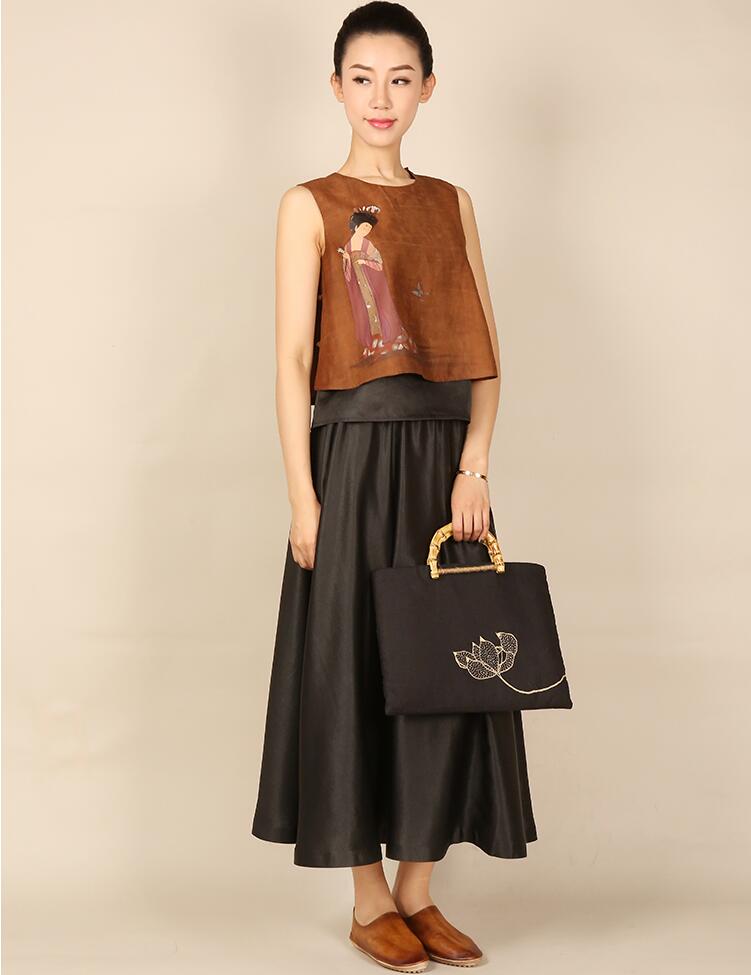 匠心啟航閱讀中式背心女士唐裝