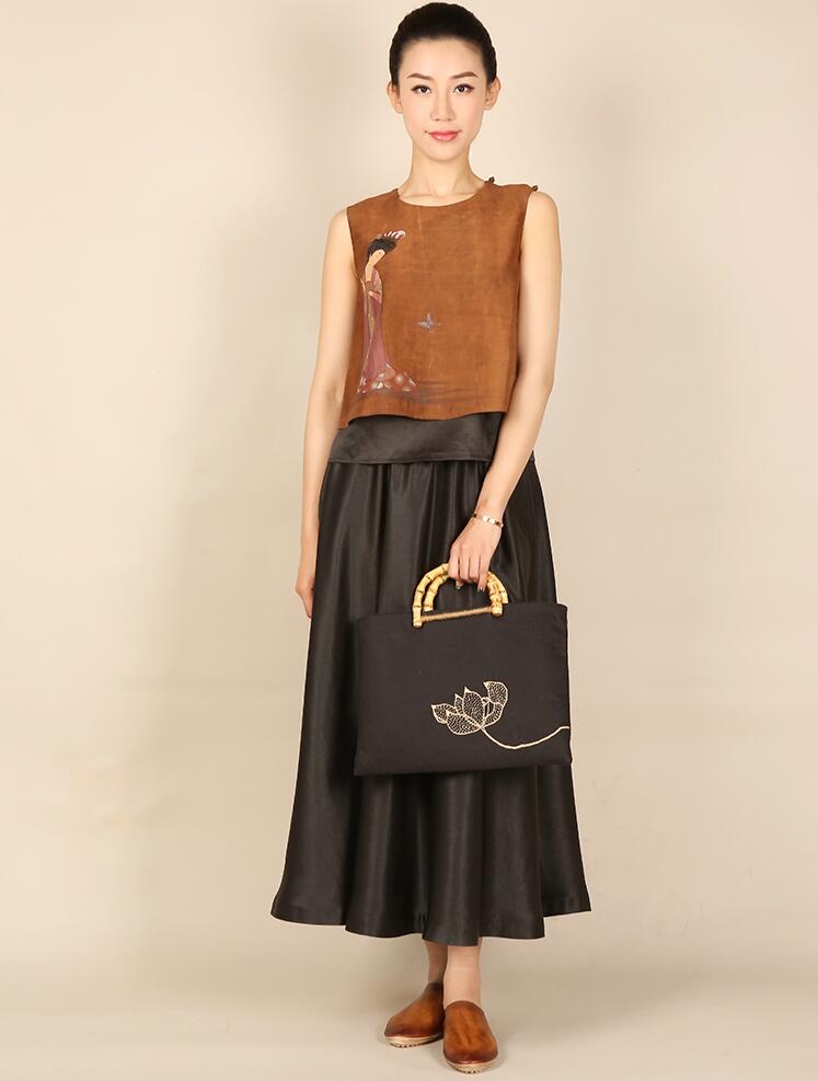 匠心啟航閱讀中式背心女士唐裝