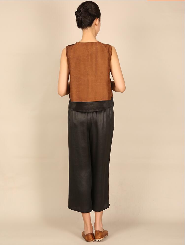 匠心啟航閱讀中式背心女士唐裝