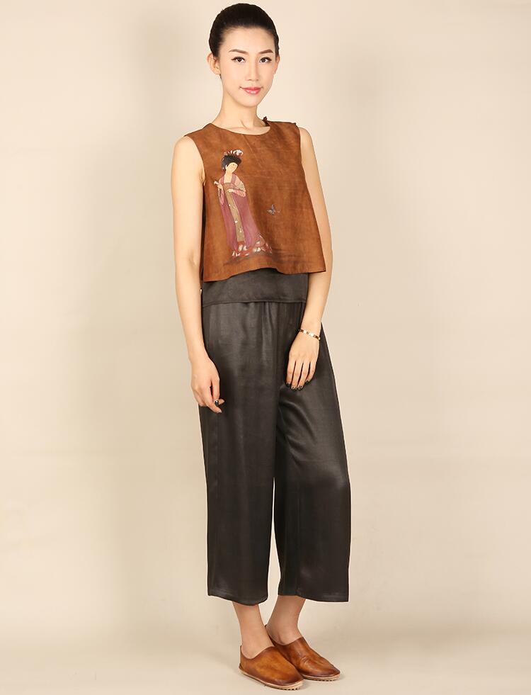 匠心啟航閱讀中式背心女士唐裝