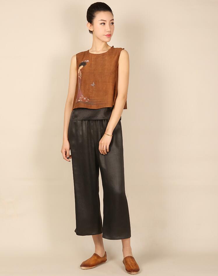 匠心啟航閱讀中式背心女士唐裝