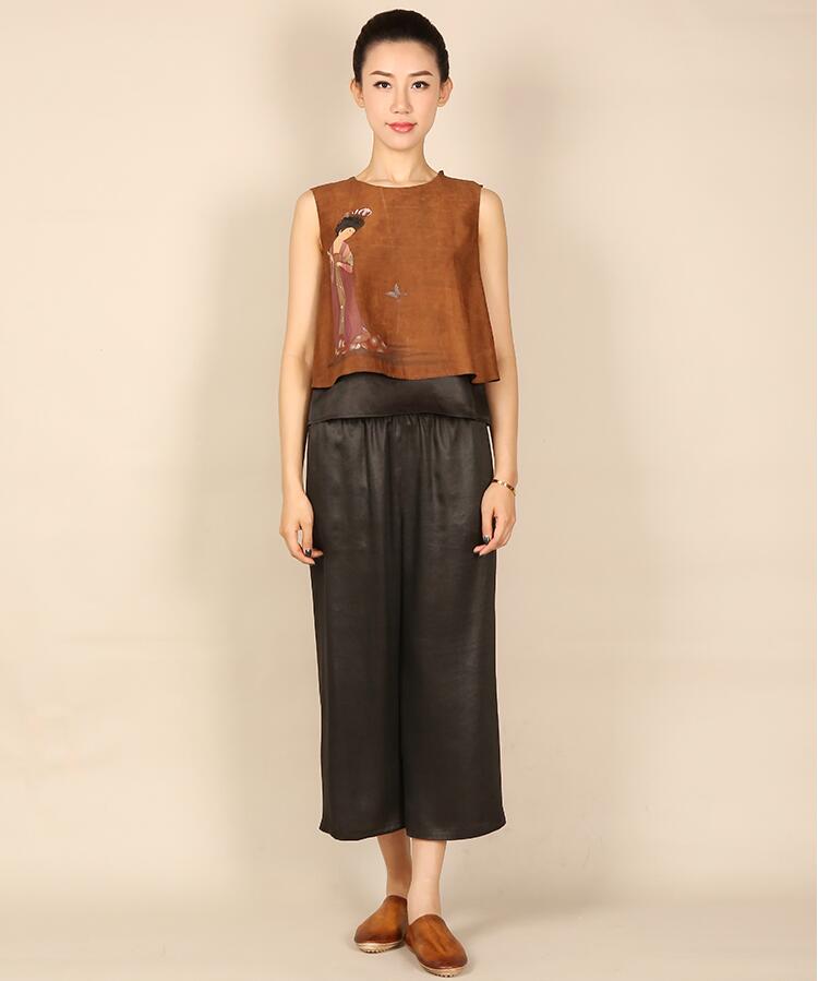 匠心啟航閱讀中式背心女士唐裝