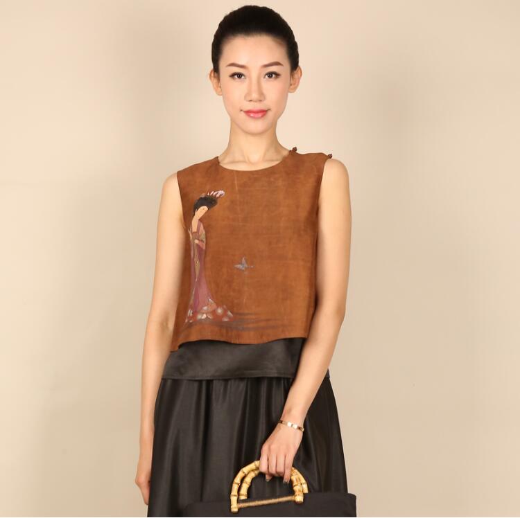 匠心啟航閱讀中式背心女士唐裝