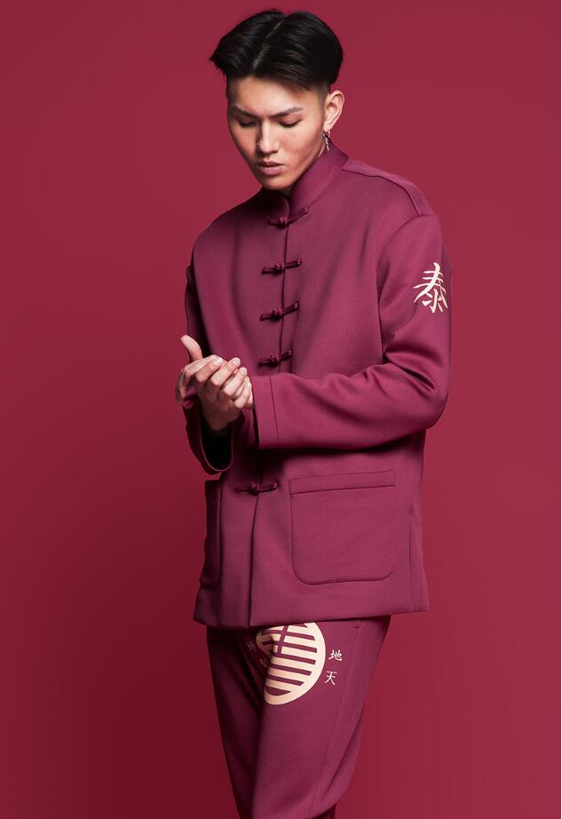 匠心啟航閱讀泰卦印花女士唐裝