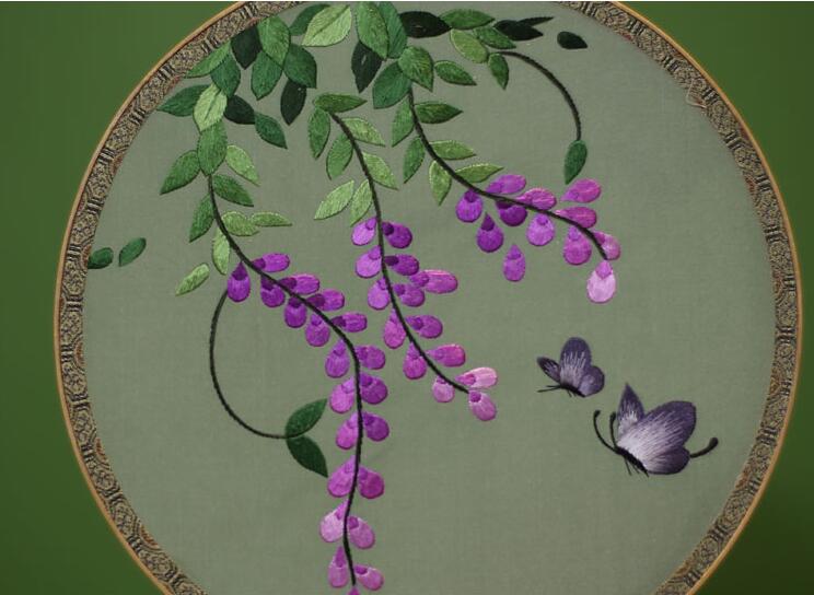 匠心啟航閱讀蘇繡真絲團扇