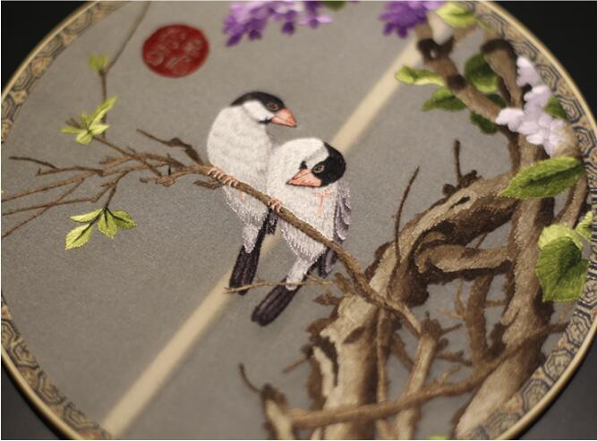 匠心啟航閱讀蘇繡真絲扇