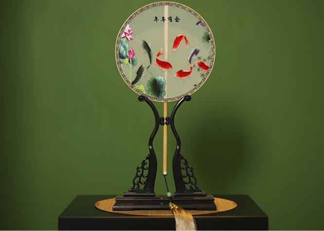 匠心啟航閱讀蘇繡真絲扇