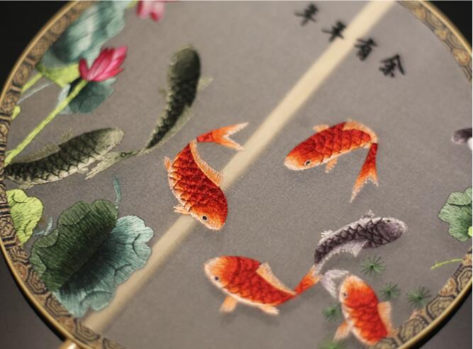 匠心啟航閱讀蘇繡真絲扇