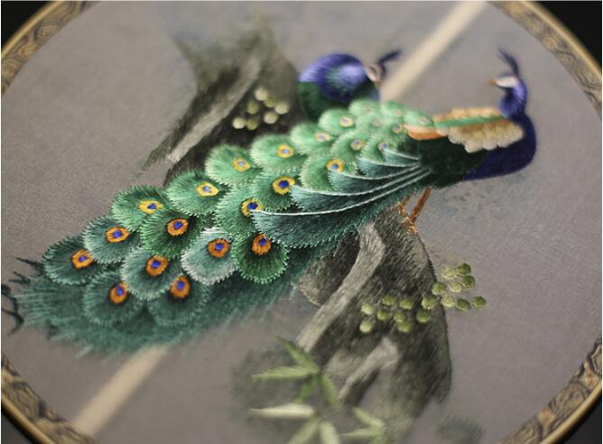 匠心啟航閱讀蘇繡真絲扇