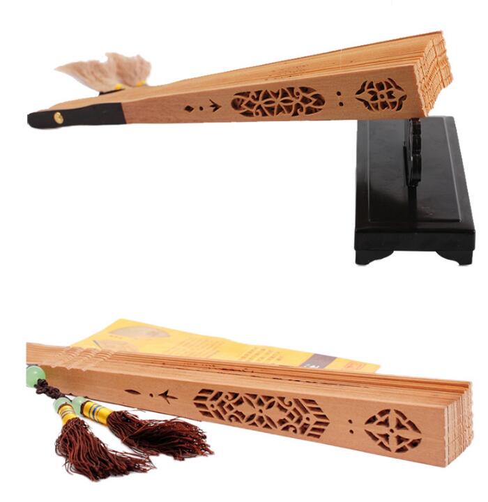 匠心啟航閱讀紅檀香扇折扇圖片