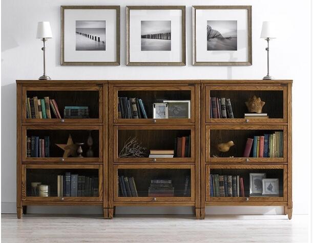 匠心啟航閱讀水曲柳中式柜子書架