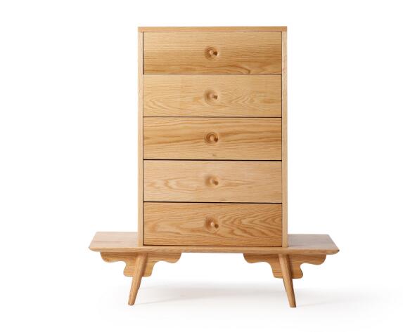 復古橡木中式柜子，五斗柜子圖片