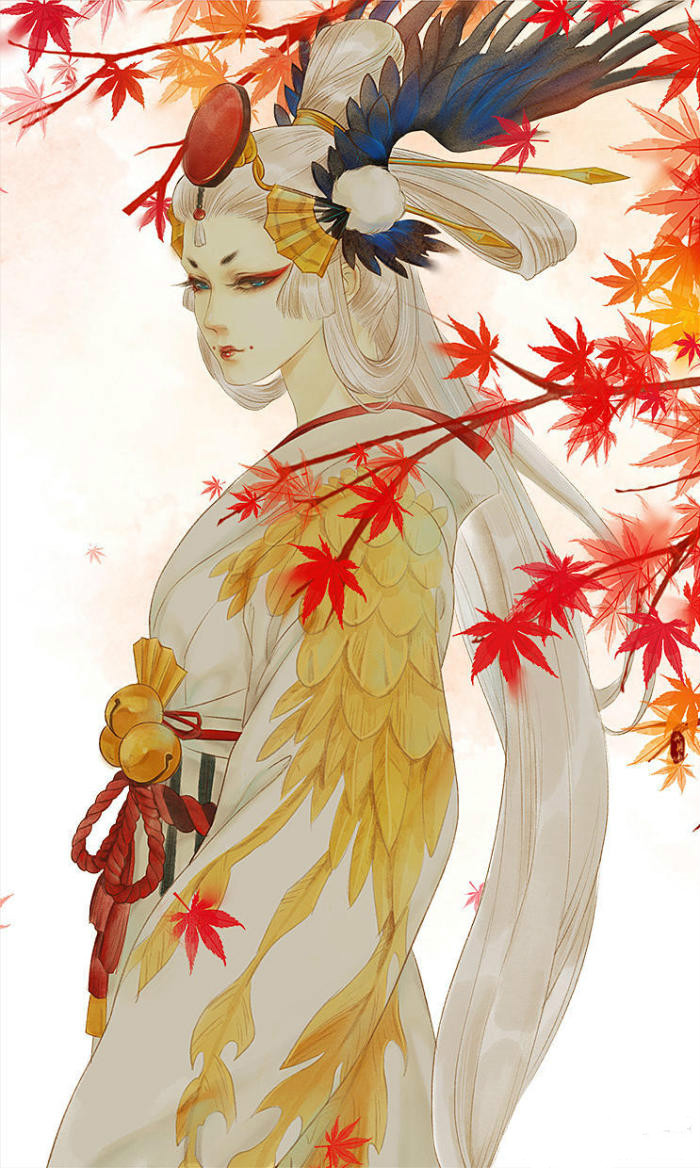 陰陽(yáng)師姑獲鳥(niǎo)古風(fēng)圖片壁紙