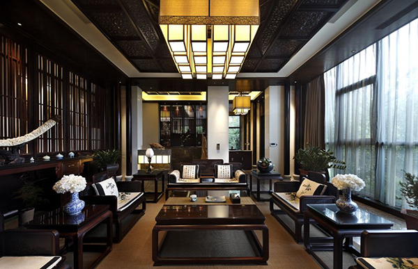 新中式裝修設計圖，會舍裝修