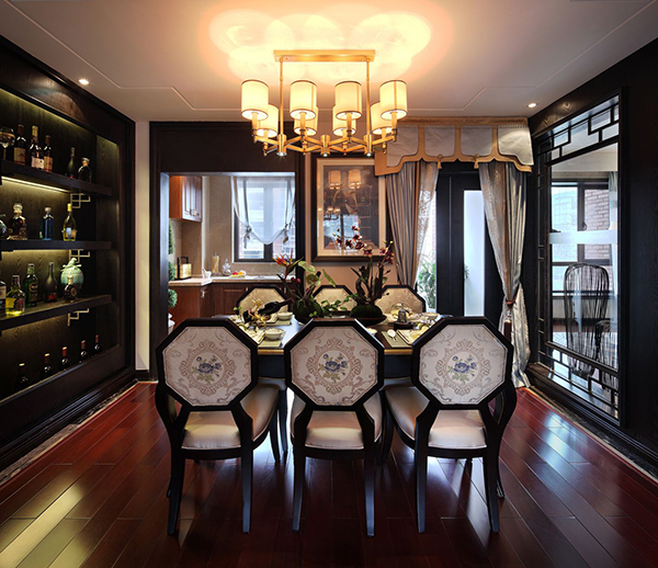 新中式風(fēng)格會(huì)舍的裝修圖