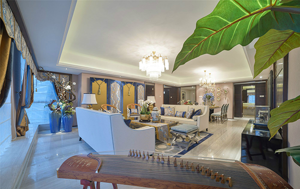 新中式裝飾風(fēng)格，會(huì)舍裝修設(shè)計(jì)