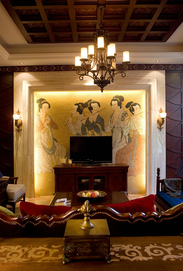 裝修設(shè)計(jì)圖，新中式會(huì)舍設(shè)計(jì)