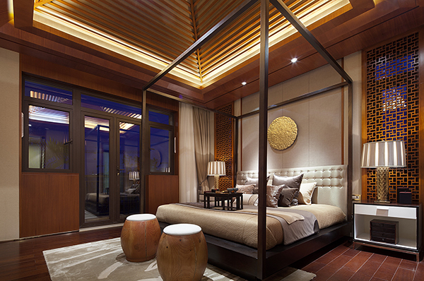 新中式裝修設(shè)計，會舍裝修設(shè)計圖(二)