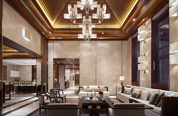 新中式裝修設(shè)計(jì)，會(huì)舍裝修設(shè)計(jì)圖(二)