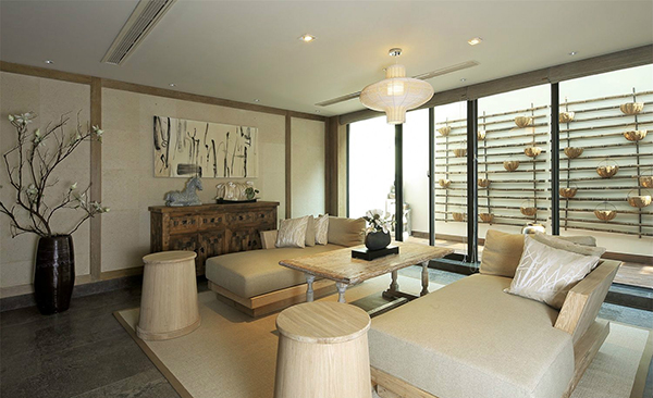 新中式裝修設(shè)計，會舍裝修設(shè)計圖(五)