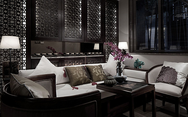 新中式裝修設(shè)計，會舍裝修設(shè)計圖(六)