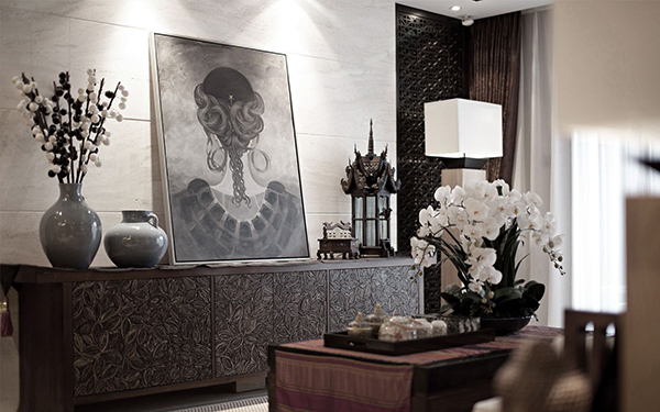 新中式裝修設(shè)計，會舍裝修設(shè)計圖(六)