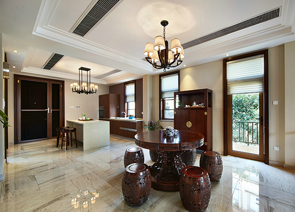 新中式裝修設(shè)計，會舍裝修設(shè)計圖(八)