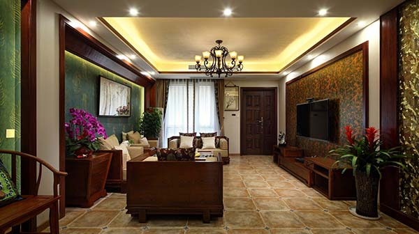 新中式裝修設(shè)計，裝修設(shè)計會舍圖(二)