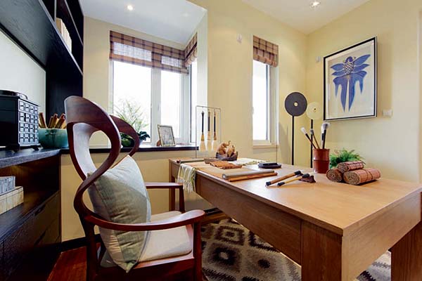 新中式裝修設(shè)計，裝修設(shè)計會舍圖(四)