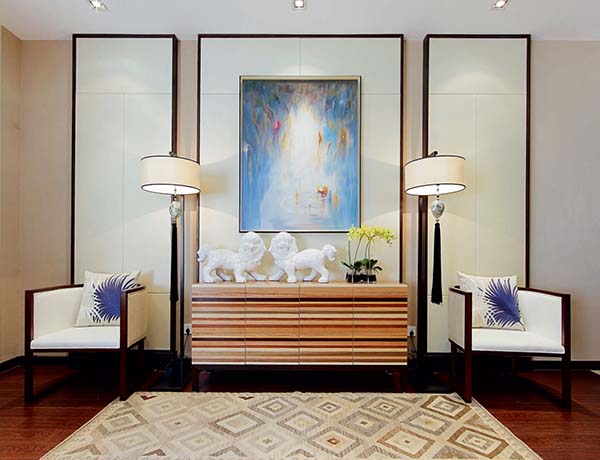 新中式裝修設(shè)計，裝修設(shè)計會舍圖(四)