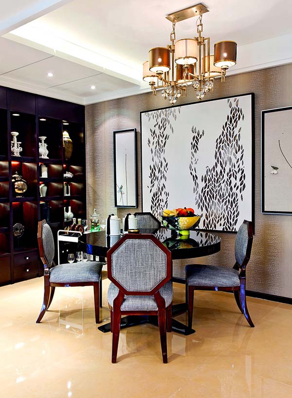 新中式裝修設(shè)計，裝修設(shè)計會舍圖(五)